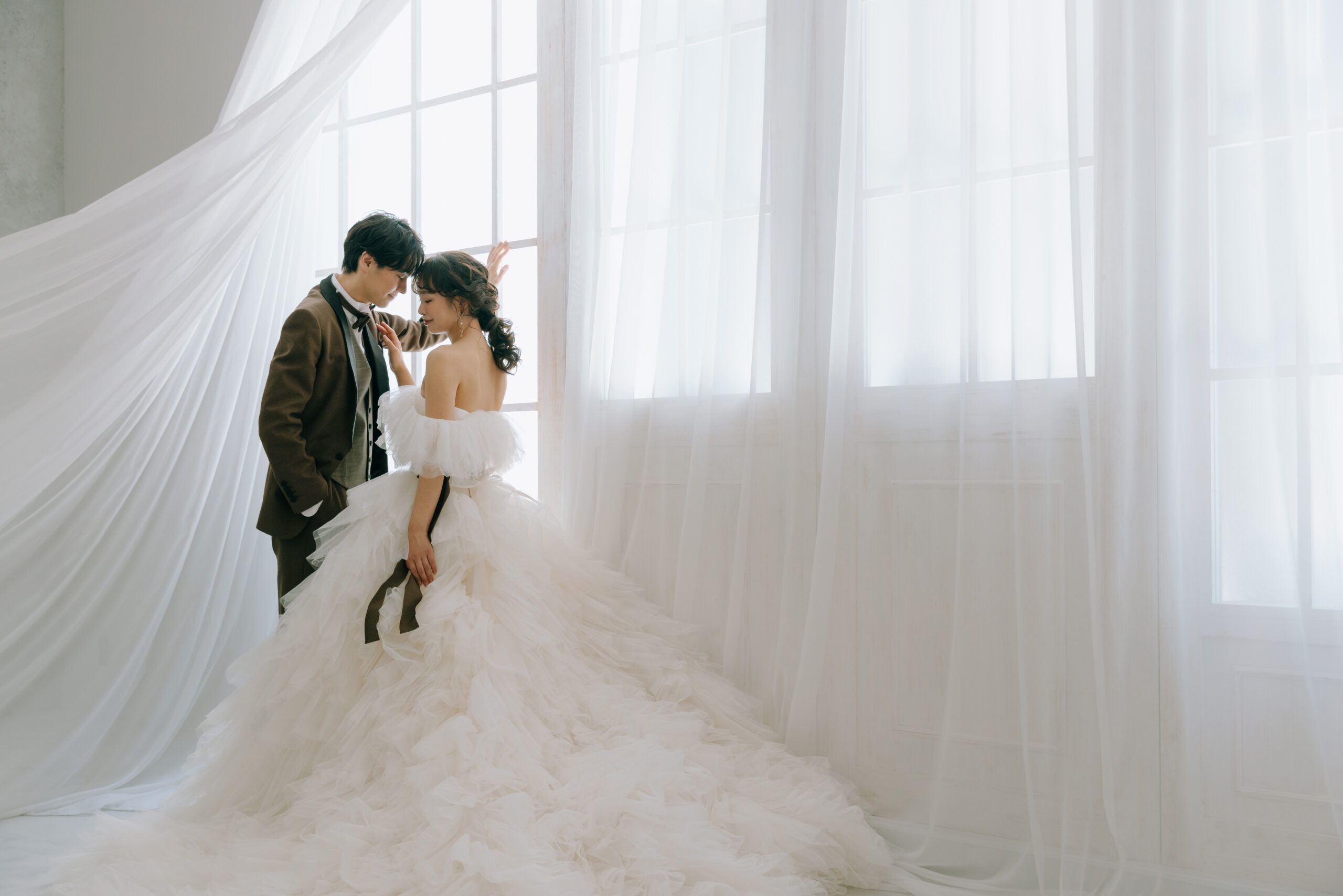 窓,フォトウエディング,前撮り